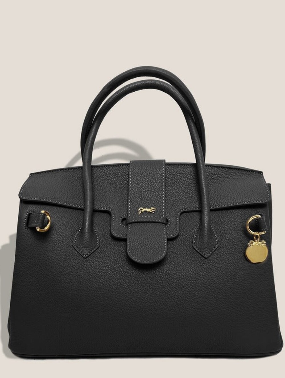 LIKE NEW MME.MINK THE ONASSIS 35 TOTE BAG - TOGO NOIR